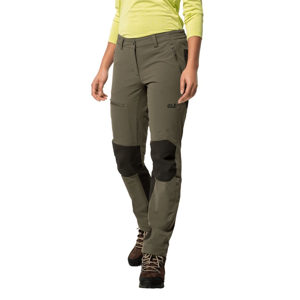 Jack Wolfskin ROCK TREK Pantalons Femme Gris - GUOXJMS-17